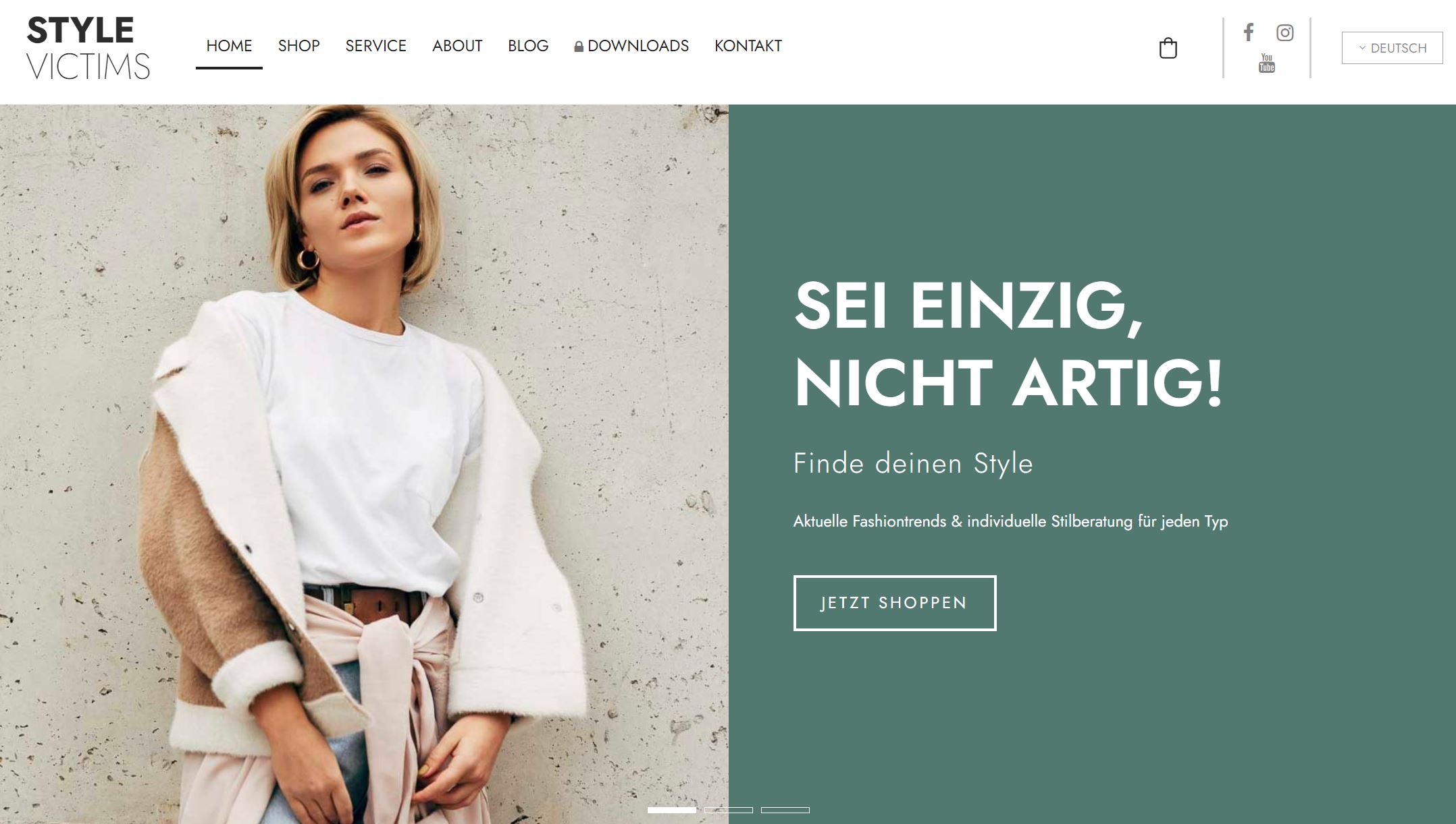 Style Victims website by Heise