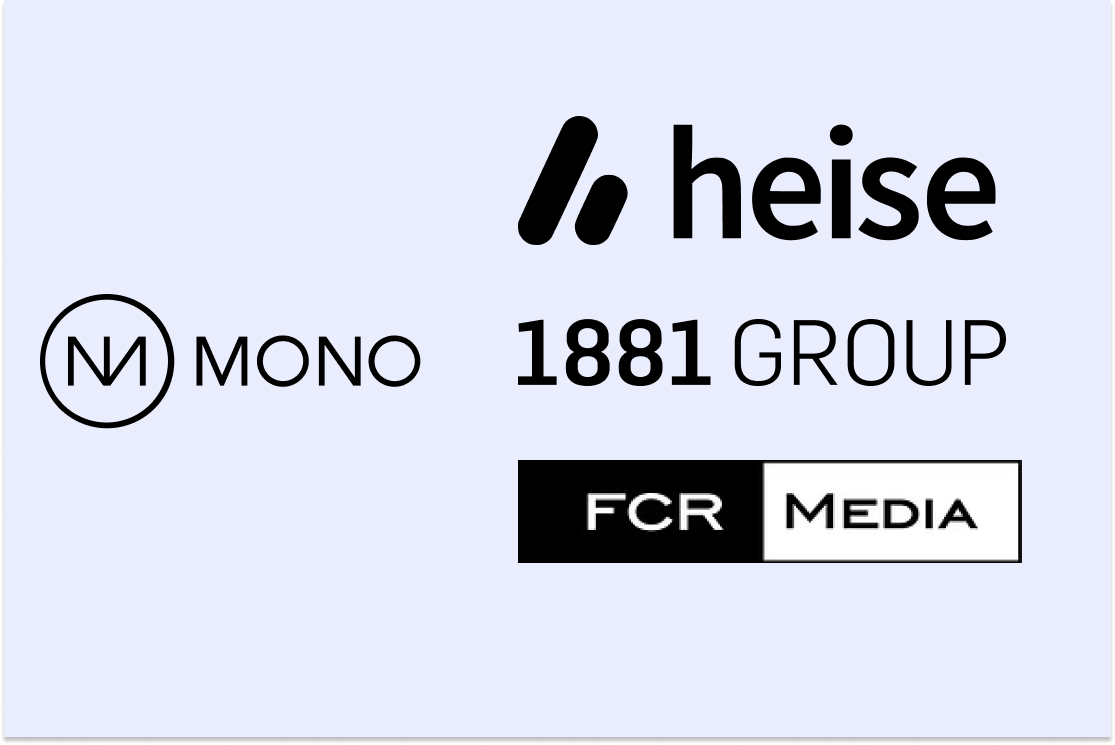 Mono Solutions joins forces with three European publishers: FCR Media, 1881 Group AS and heise