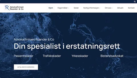 Mono - Best Website Competition Showcase 2023 - Advokatfirmaet Roander & Co AS