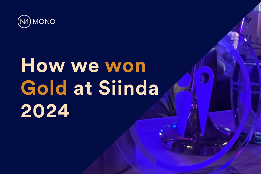 Mono Solutions wins gold at Siinda’s Digital Marketing and Innovation Awards 2024 