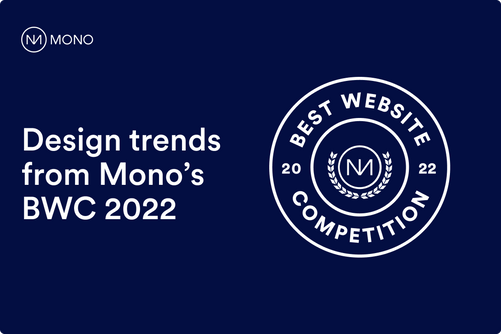 Trends from Mono’s Best Website Competition 2022 