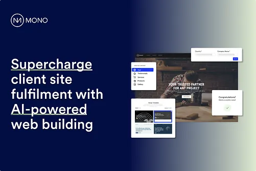 Supercharge client site fulfilment with AI-powered web building