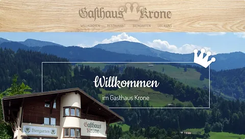 Mono Best Website Competition 2023 Showcase - Gasthaus Krone