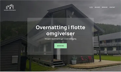 Mono - Best Website Competition Showcase - Mosjøen Apartments