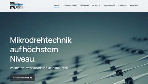 Mono - Best Website Competition Showcase - Ramme Drehteile